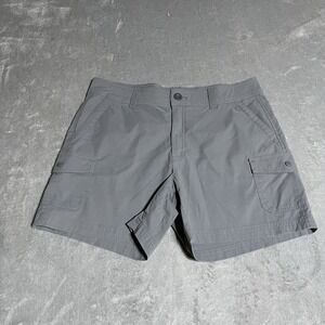 Eddie Bauer Cargo Shorts Womens 10 Gray Outdoors Activewear Hiking Camping